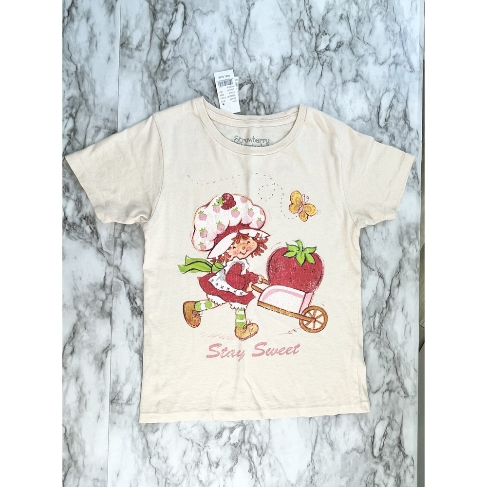 Strawberry Shortcake NWT Girls Short Sleeve‎ Tee Sz Small Novelty